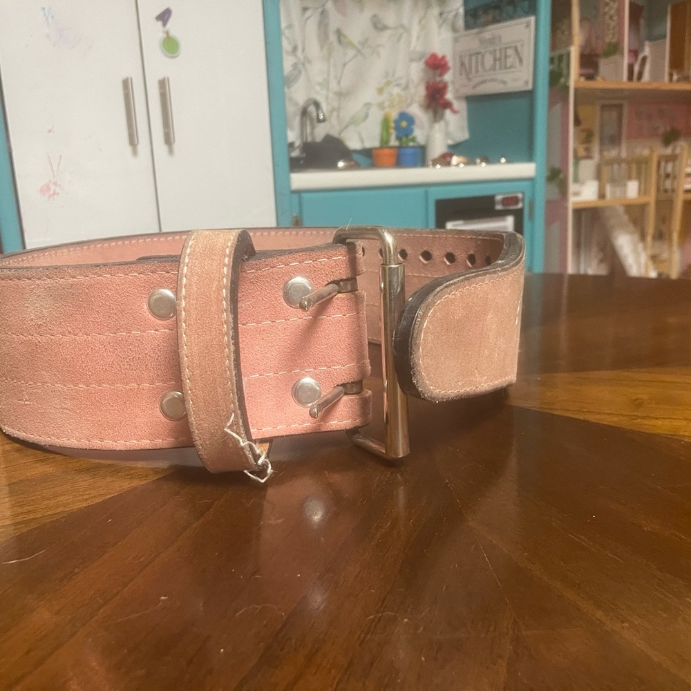 Pink Suede Women's Belt